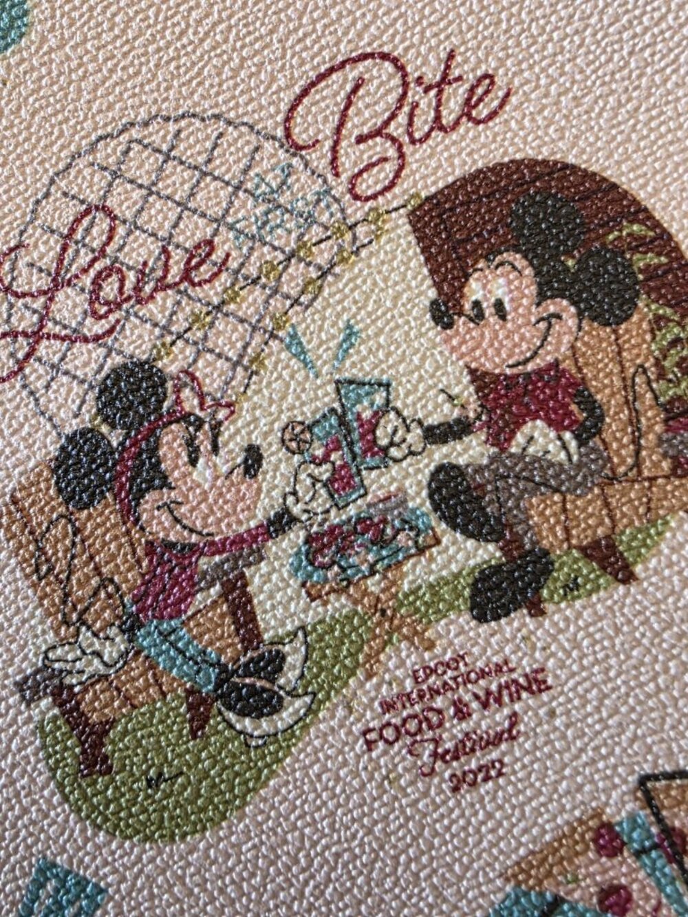 Disney Dooney & Bourke EPCOT Food Wine 2022 Crossbody Bag Mickey Minnie NWT - Picture 9 of 16